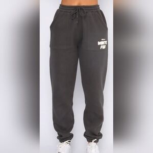 White Fox Offset Sweatpants